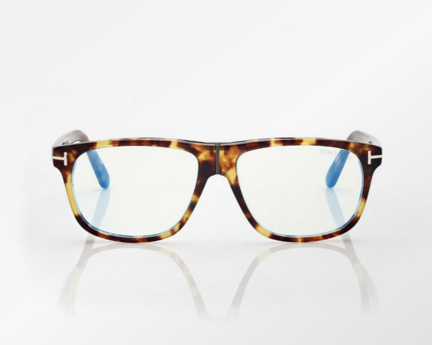 Tom Ford Blue Block Square Eyeglasses