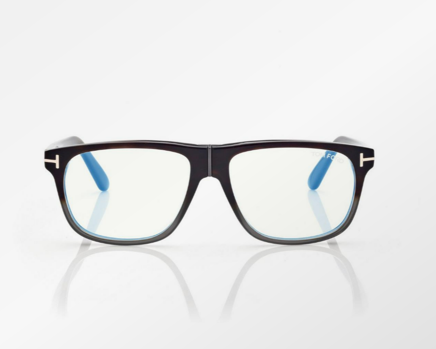 Tom Ford Blue Block Square Eyeglasses