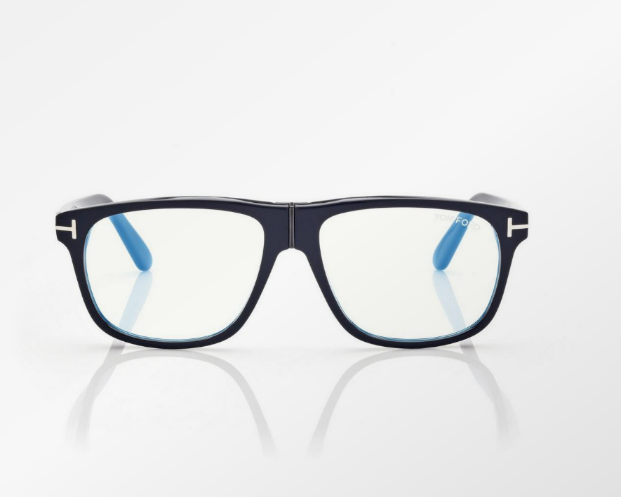Tom Ford Blue Block Square Eyeglasses
