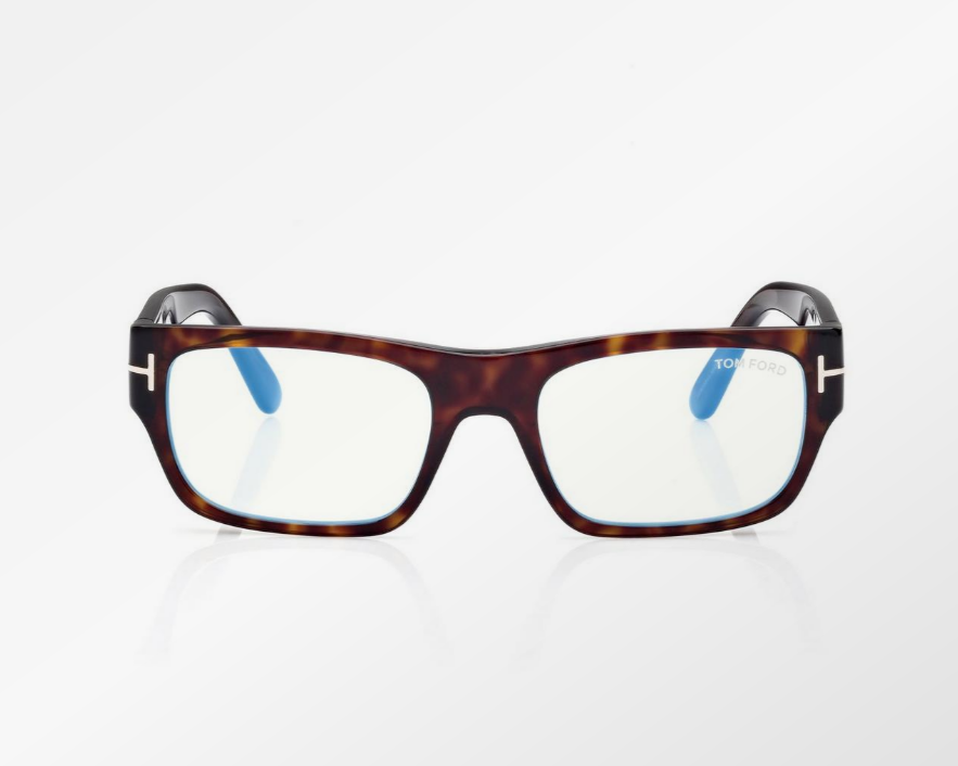 Tom Ford Blue Block Rectangular Eyeglasses