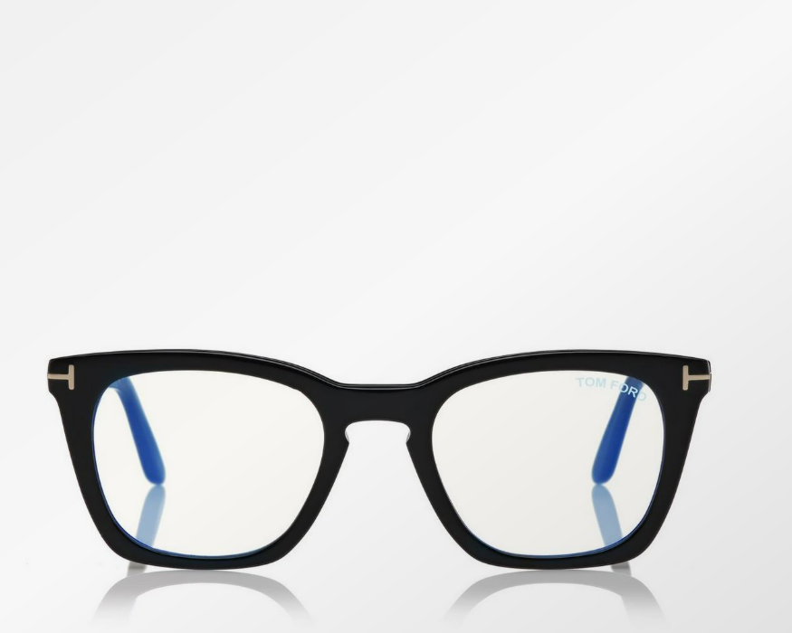 Tom Ford Blue Block Square Eyeglasses