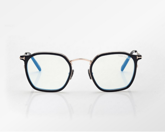 Tom Ford Blue Block Round Eyeglasses