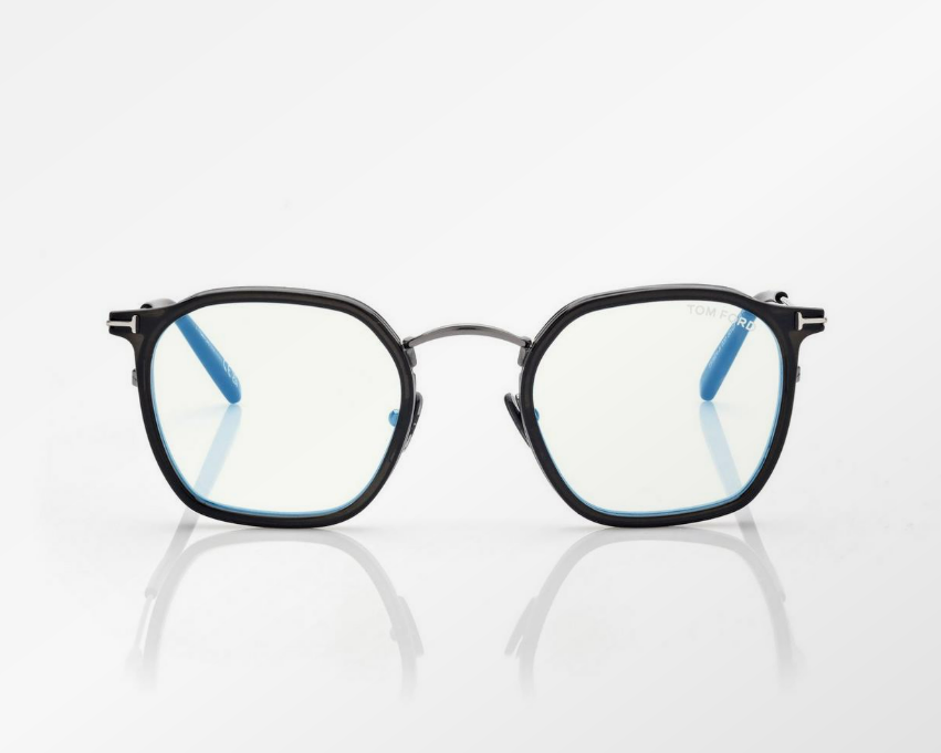 Tom Ford Blue Block Round Eyeglasses
