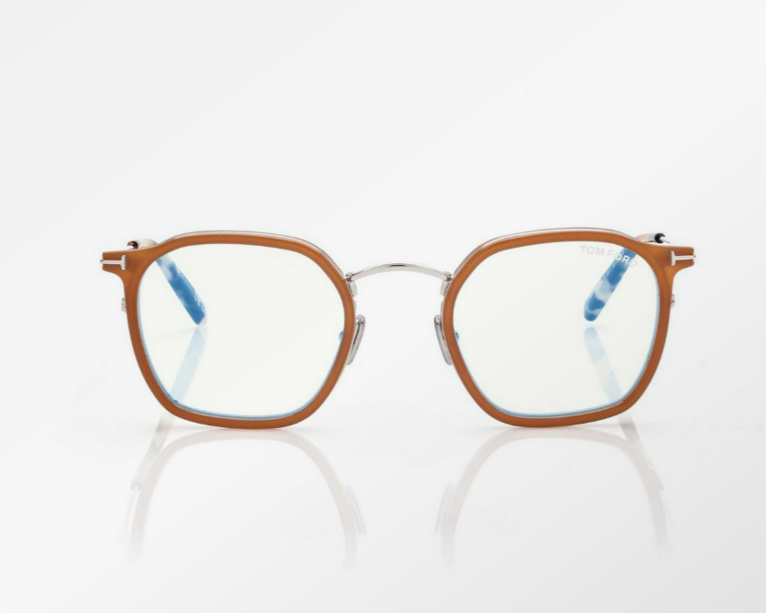 Tom Ford Blue Block Round Eyeglasses