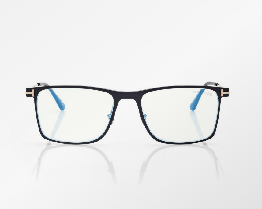 Tom Ford Blue Block Square Eyeglasses