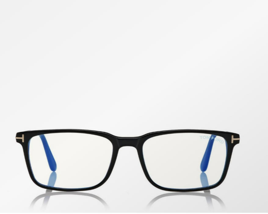 Tom Ford Blue Block Rectangular Eyeglasses