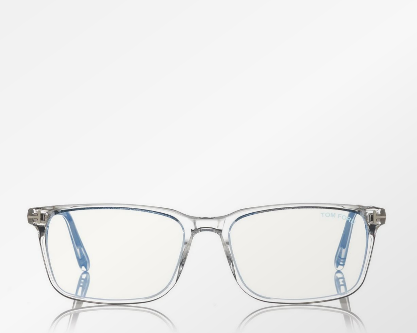 Tom Ford Blue Block Rectangular Eyeglasses