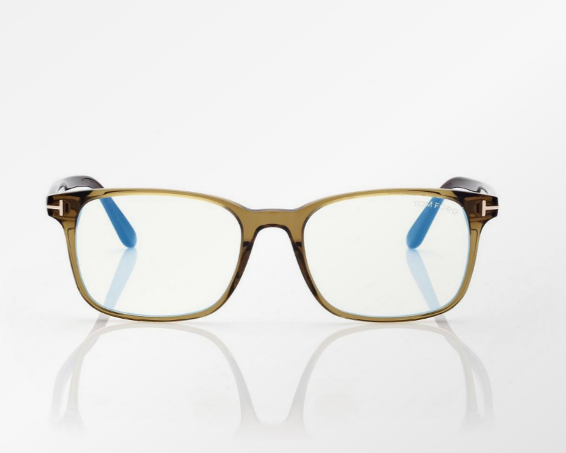 Tom Ford Blue Block Square Eyeglasses