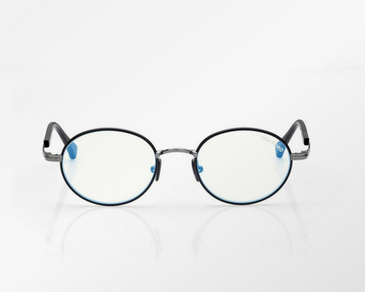 Tom Ford Blue Block Round Eyeglasses