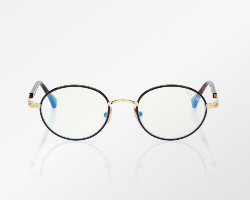 Tom Ford Blue Block Round Eyeglasses