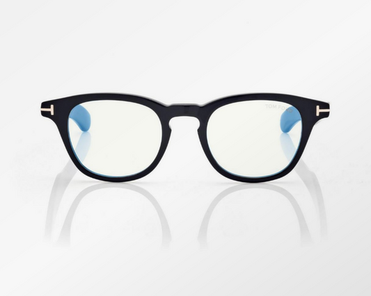 Tom Ford Blue Block Round Eyeglasses