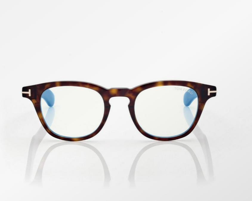 Tom Ford Blue Block Round Eyeglasses
