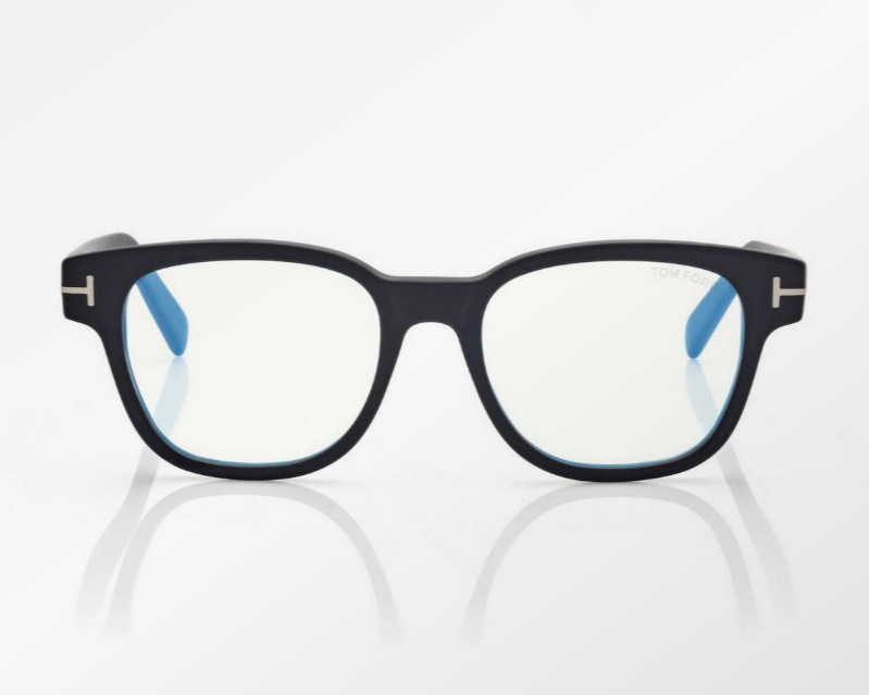 Tom Ford Blue Block Square Eyeglasses