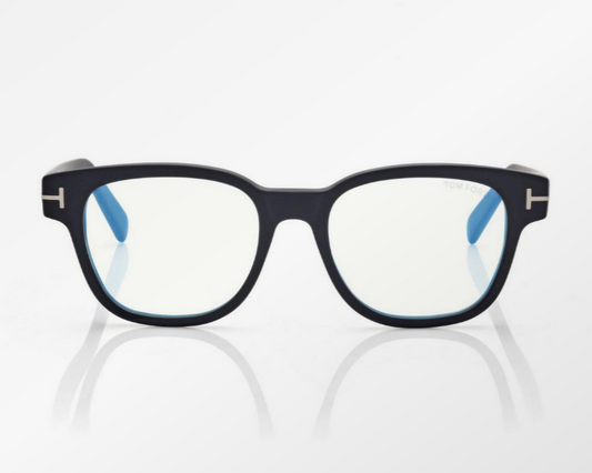 Tom Ford Blue Block Square Eyeglasses
