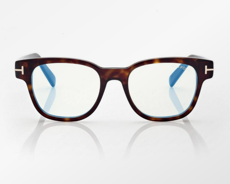 Tom Ford Blue Block Square Eyeglasses