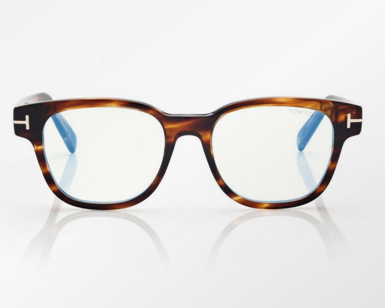 Tom Ford Blue Block Square Eyeglasses