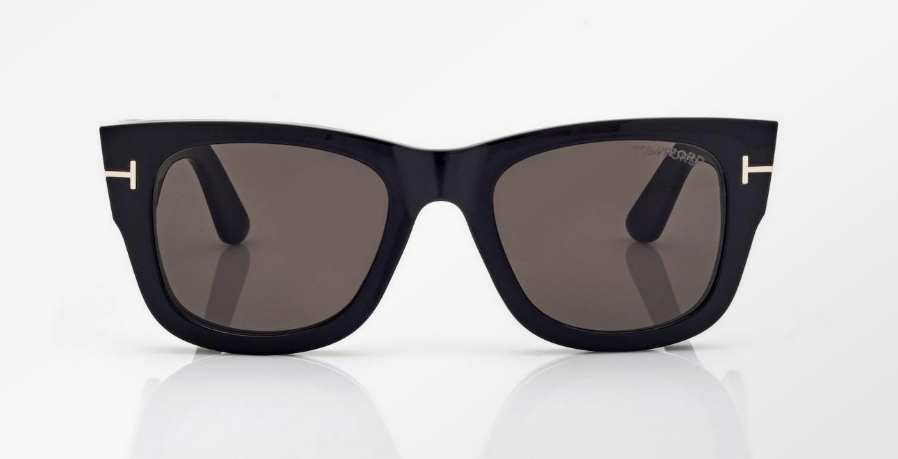 Tom Ford Blue Block Square Opticals with Clip on Sunglasses