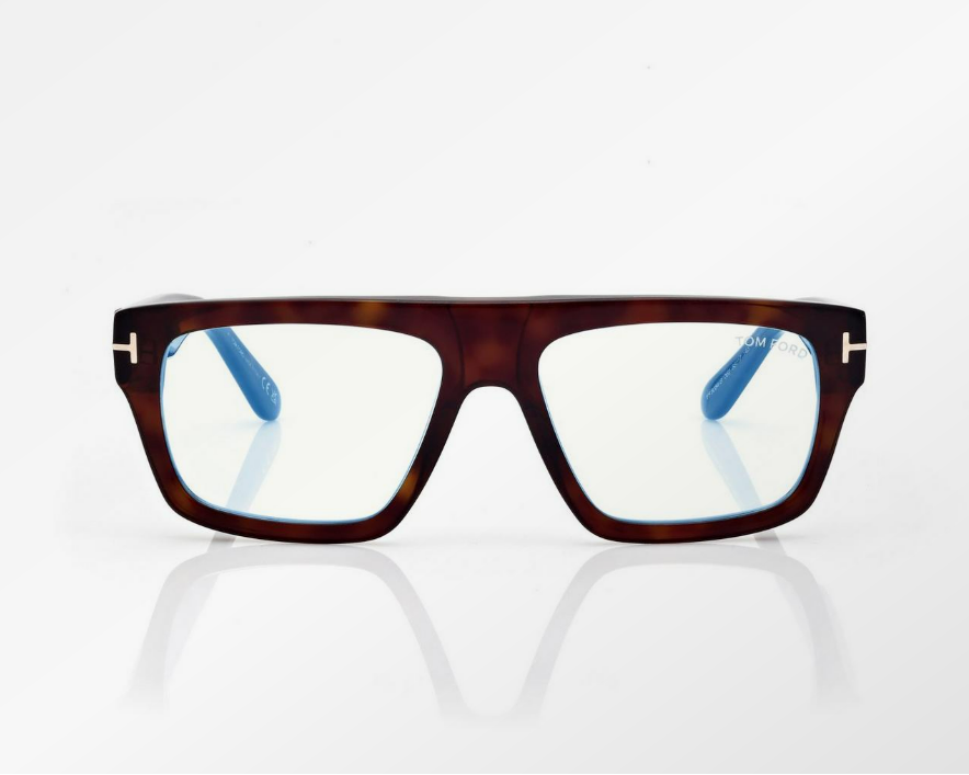 Tom Ford Blue Block Rectangular Eyeglasses