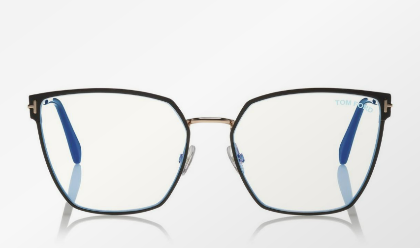 Tom Ford Blue Block Soft Square Eyeglasses