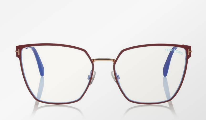 Tom Ford Blue Block Soft Square Eyeglasses