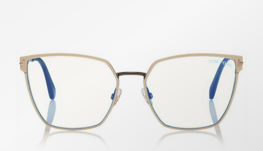 Tom Ford Blue Block Soft Square Eyeglasses