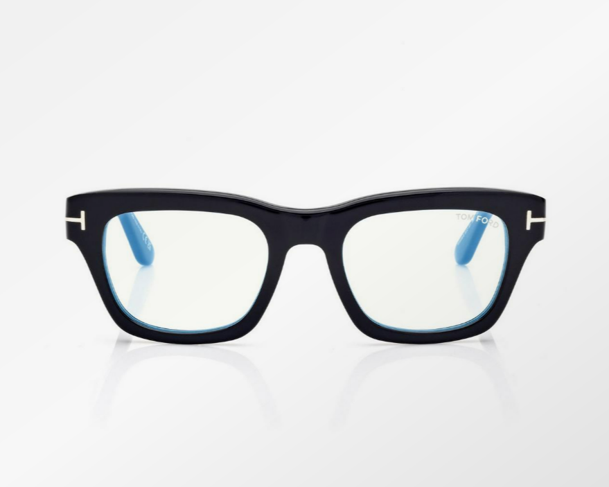Tom Ford Blue Block Rectangular Eyeglasses