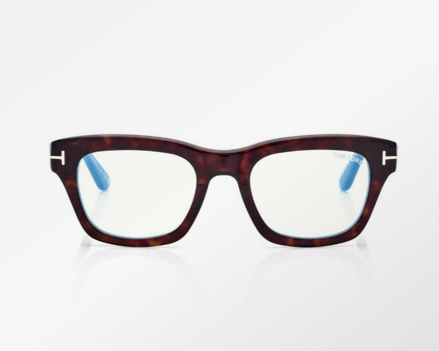 Tom Ford Blue Block Rectangular Eyeglasses