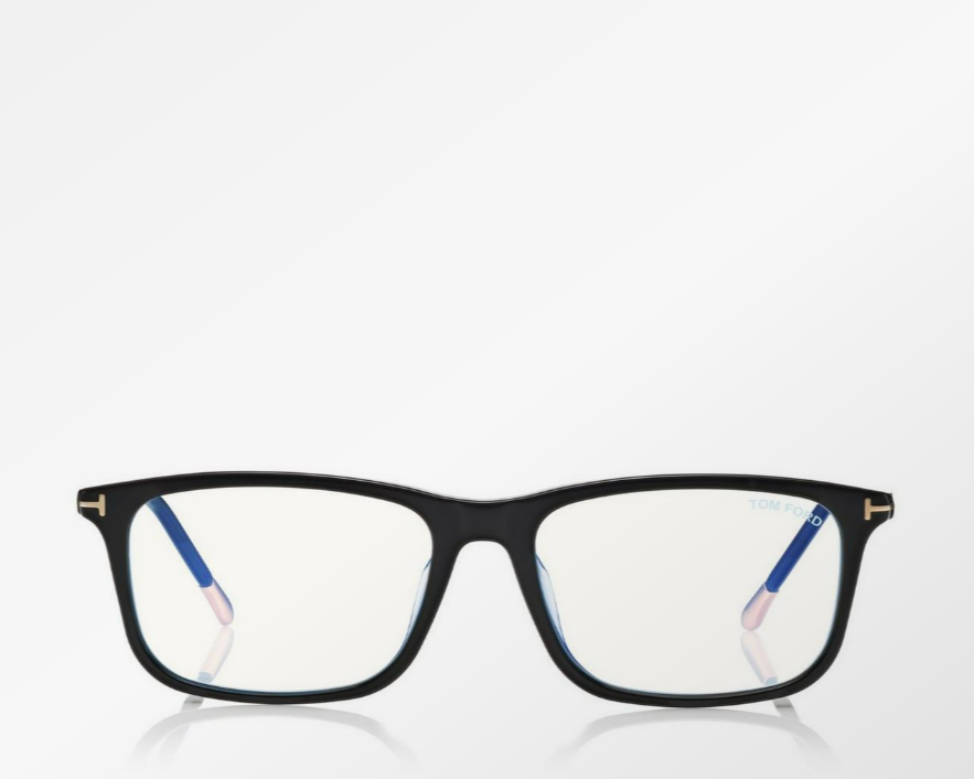 Tom Ford Blue Block Square Eyeglasses