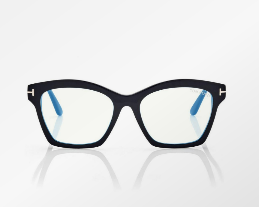 Tom Ford Blue Block Square Eyeglasses
