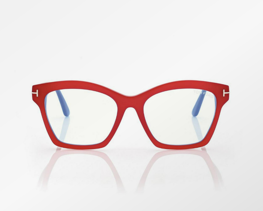 Tom Ford Blue Block Square Eyeglasses