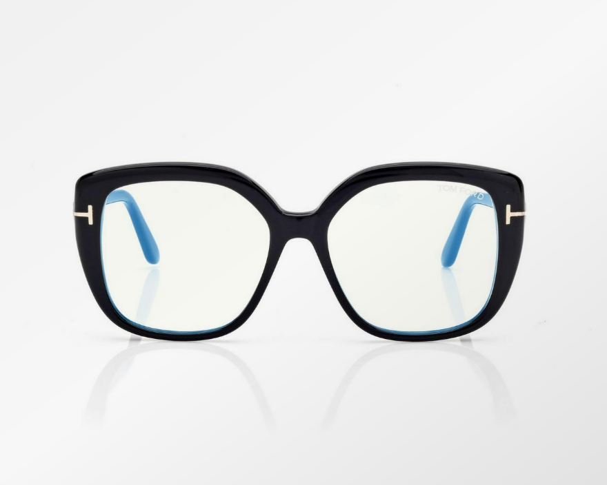 Tom Ford Blue Block Square Eyeglasses