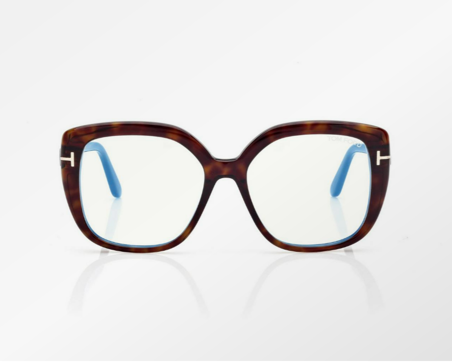 Tom Ford Blue Block Square Eyeglasses