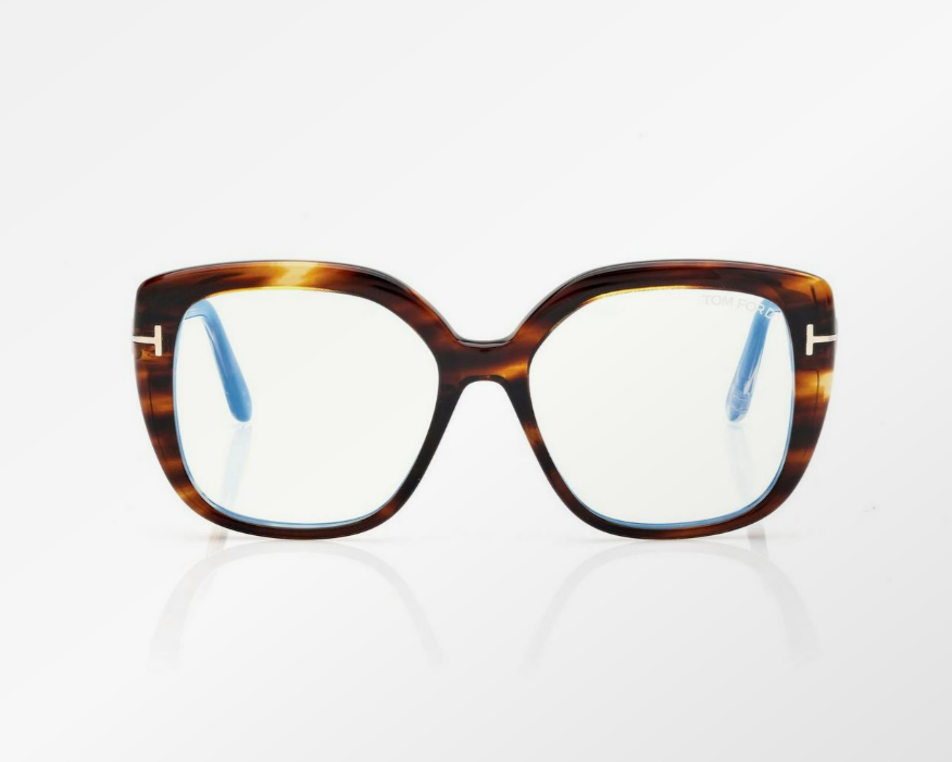 Tom Ford Blue Block Square Eyeglasses