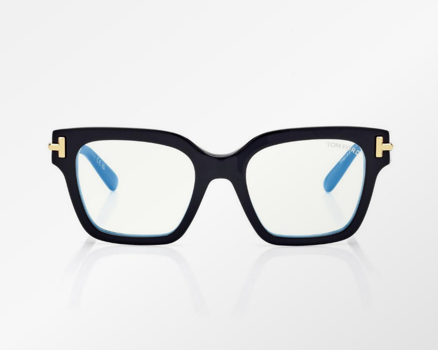 Tom Ford Icon Blue Block Square Eyeglasses