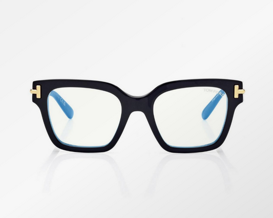 Tom Ford Icon Blue Block Square Eyeglasses