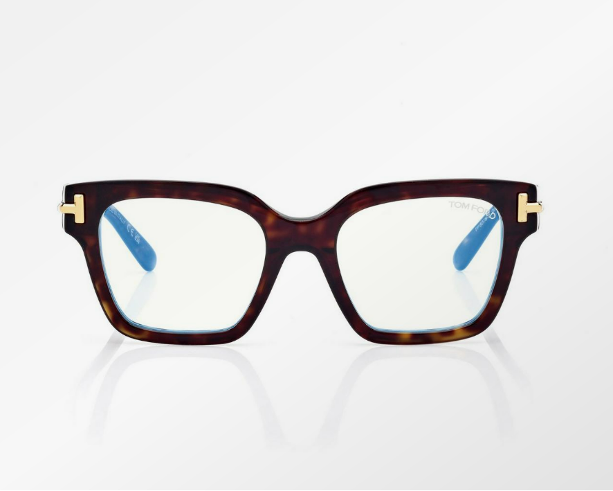 Tom Ford Icon Blue Block Square Eyeglasses