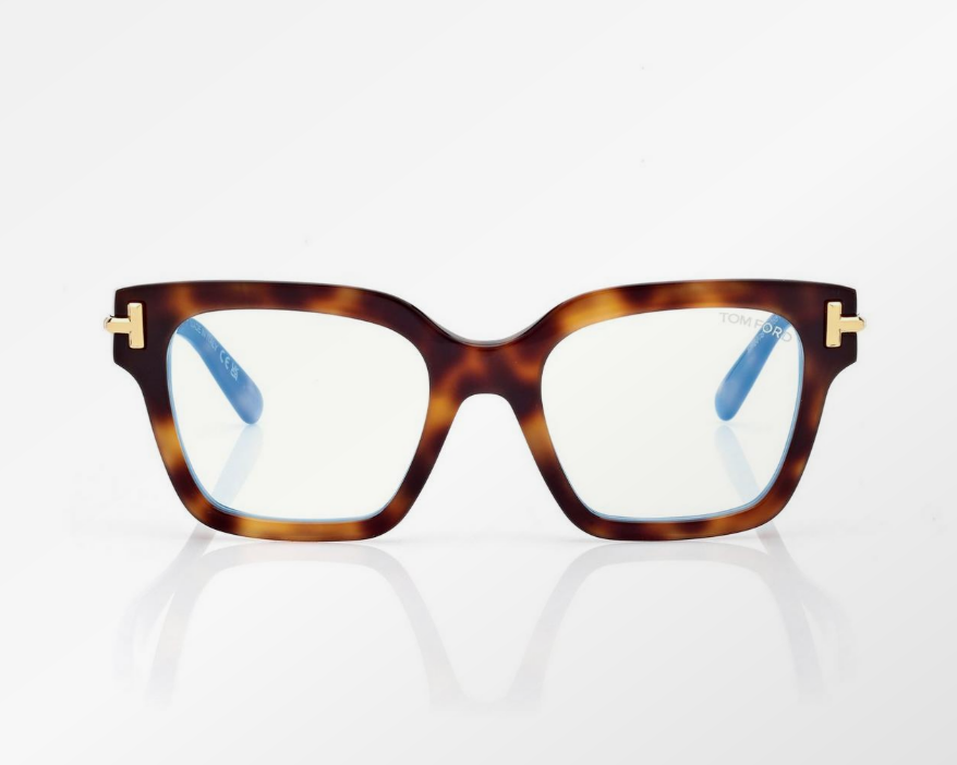 Tom Ford Icon Blue Block Square Eyeglasses