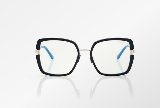 Tom Ford Blue Block Square Eyeglasses