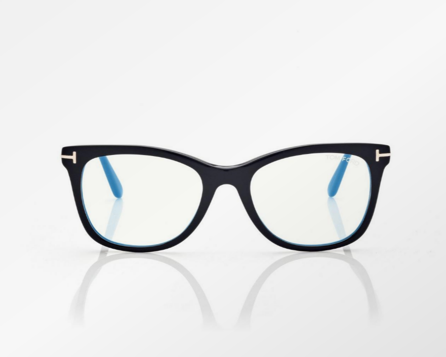 Tom Ford Blue Block Square Eyeglasses