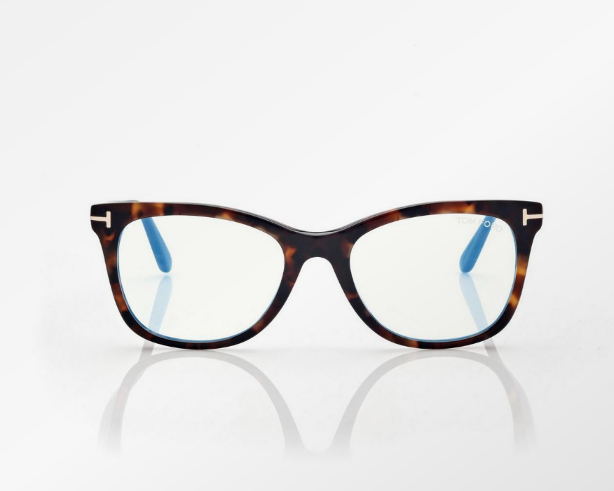 Tom Ford Blue Block Square Eyeglasses