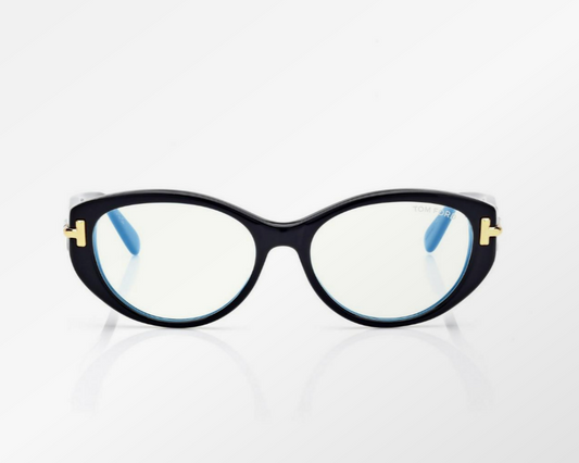 Tom Ford Icon Blue Block Oval Eyeglasses