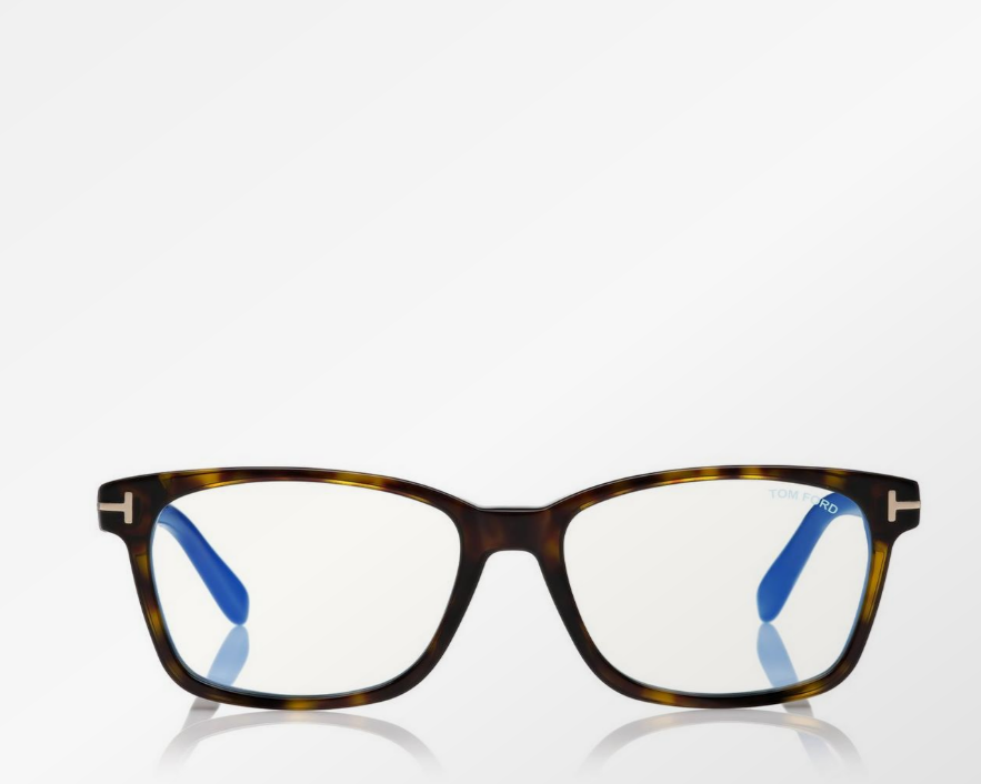 Tom Ford Blue Block Classical Rectangular Eyeglasses