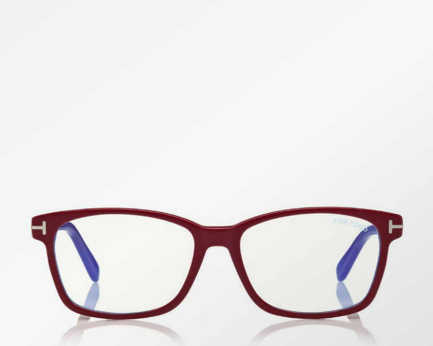 Tom Ford Blue Block Classical Rectangular Eyeglasses