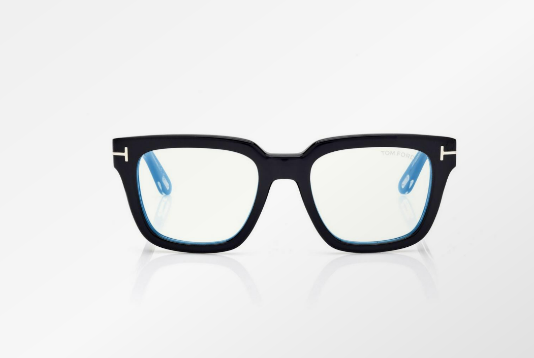 Tom Ford Icon Blue Block Square Eyeglasses