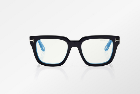 Tom Ford Icon Blue Block Square Eyeglasses