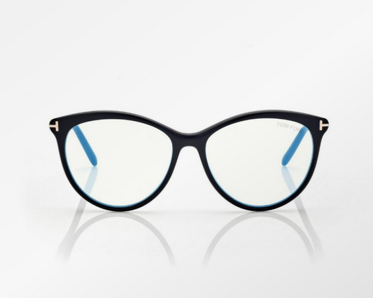 Tom Ford Blue Block Round Eyeglasses