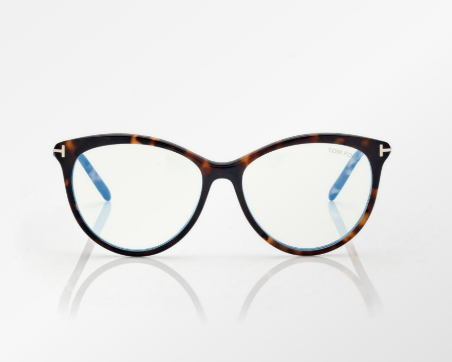 Tom Ford Blue Block Round Eyeglasses