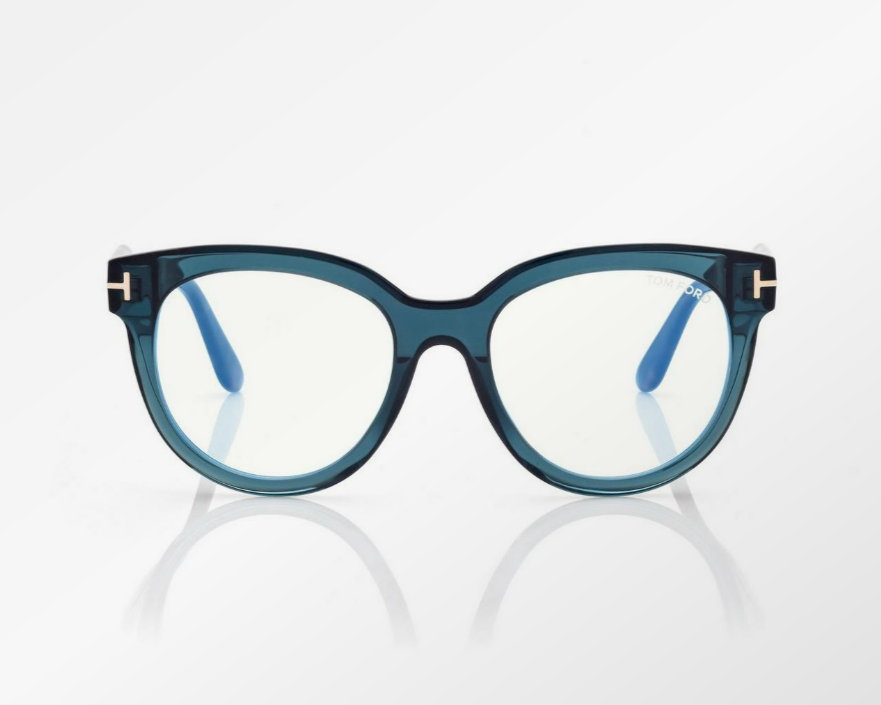 Tom Ford Blue Block Butterfly Eyeglasses