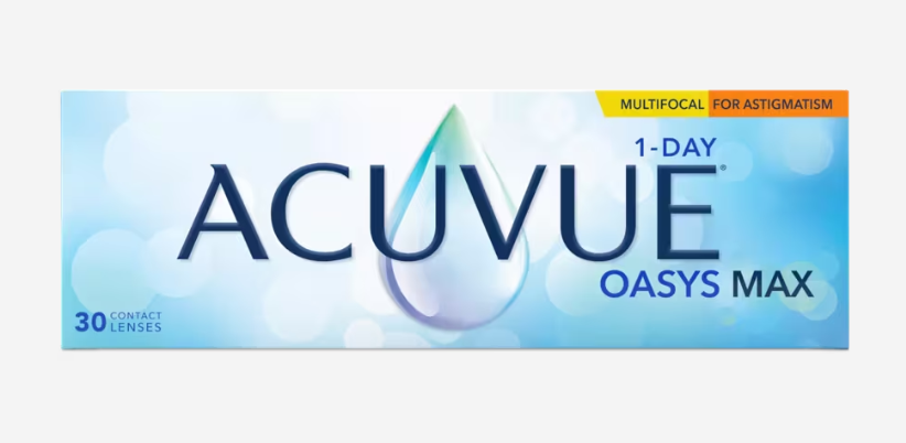 ACUVUE Oasys Max 1 day Multifocal for Astigmatism 30 pack ($84.80/Box After Rebate)