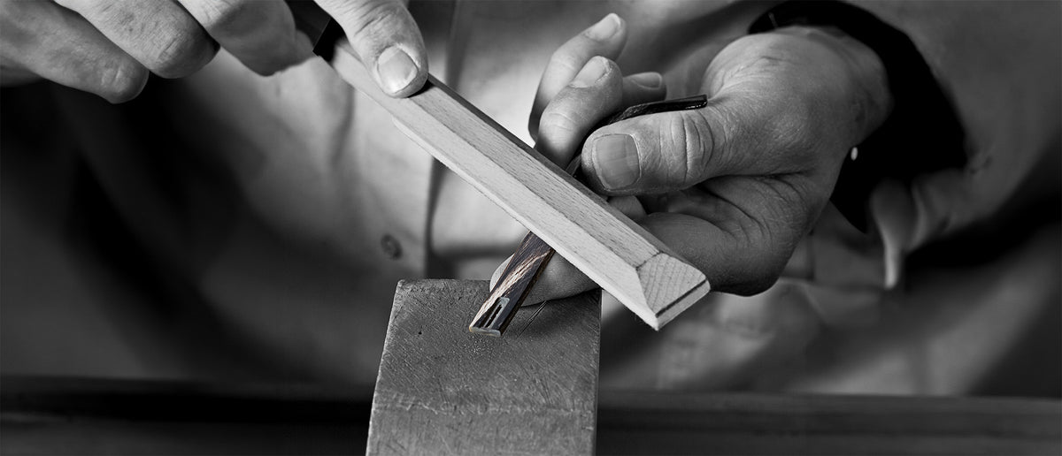 Handcrafted detail of LINDBERG Precious eyewear